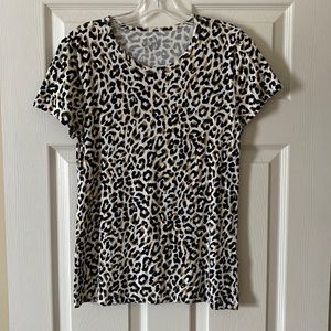 J.Crew Leopard Collector Tee